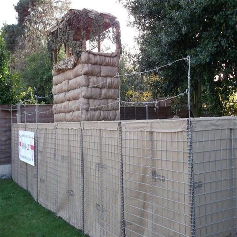 cheap welded wire mesh gabion basket defensive barrier bastion barrier mil 1mil  mil2 mil 3 price for sale