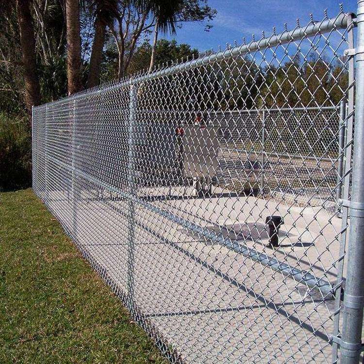 Anping galvanized chain link fence double swing gate