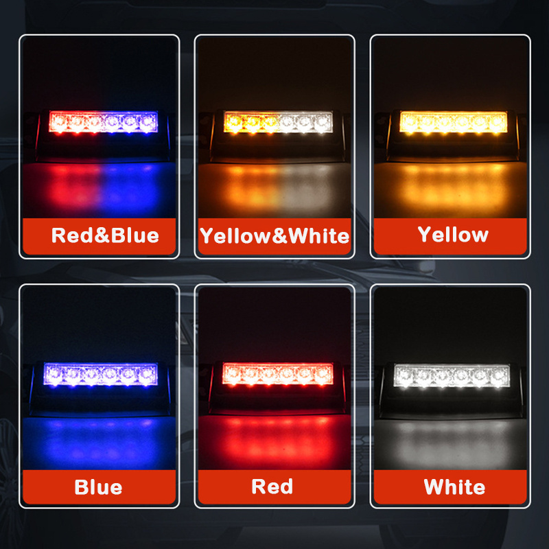 LED 12V/24V Truck Vehicle Strobe LED Lights Warning Light Bar for Car Emergency Signal LED Flashing Side Marker Light