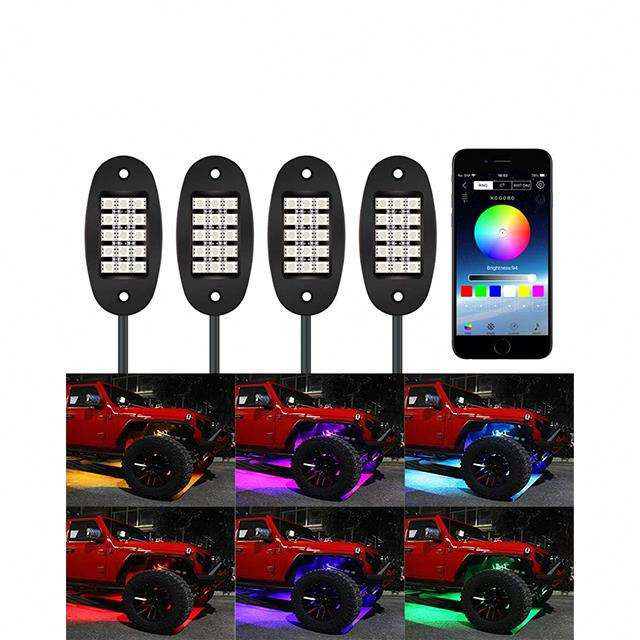 Rgb Led Rock Light Atmosphere 4pods 8pods Multicolor Neon Backlight Waterproof With App Remote Control Decorative Ambient Light