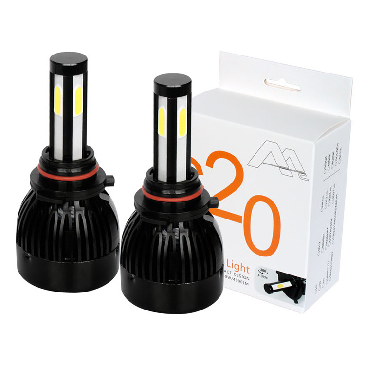 80 Watts 8000lm Car 4 Sides 9004 9005 9006 H11 H13 G20 Headlamp Car Lights Bulbs H7 H4 LED Headlight Accessories