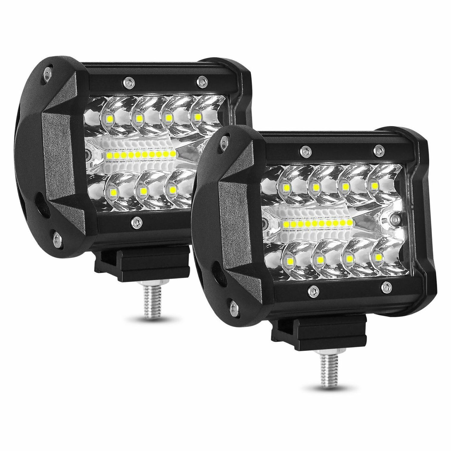 Waterproof 4 Inch Driving Car Mini Laser 12v 24v 60w Led Work Lights For Truck Tractor Off Road Vehicle Automotive Working Light