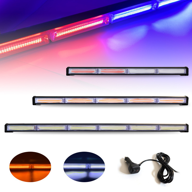 COB Strobe Flashing Lights Bar with High Visibility Traffic Advisor Strobe Light Bar LED Warning Traffic Warning Light