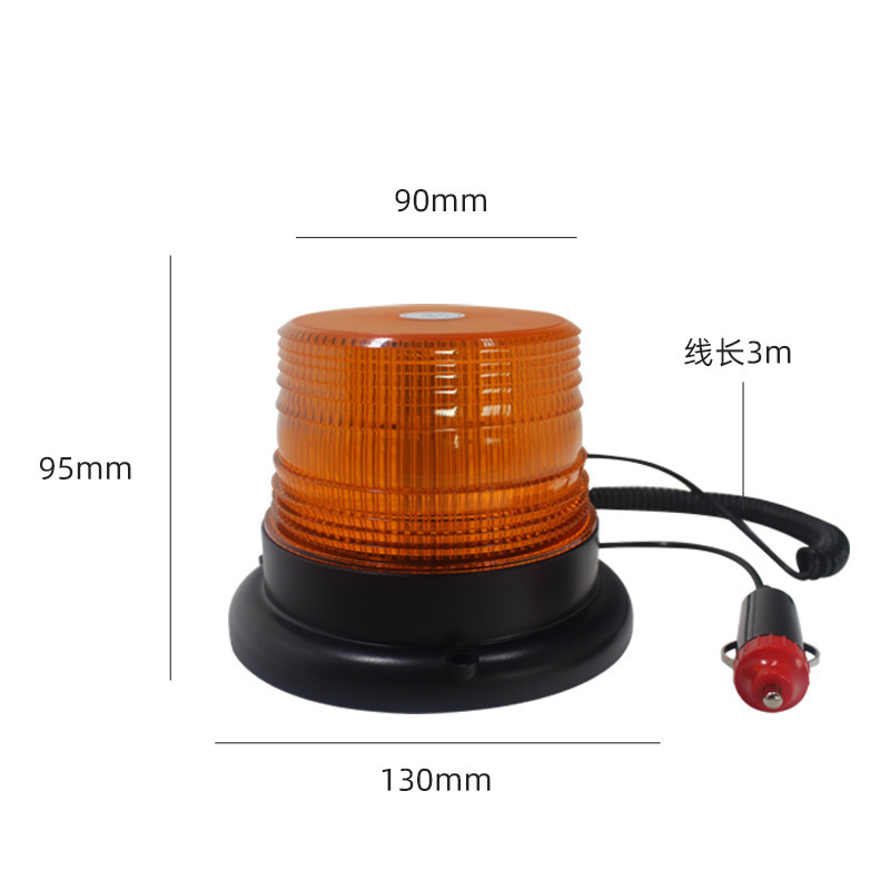 DC 12-24V Led Magnetic Strobe Warning Light Amber Blue Red Truck Forklift Strobe Warning Light Beacon Lights