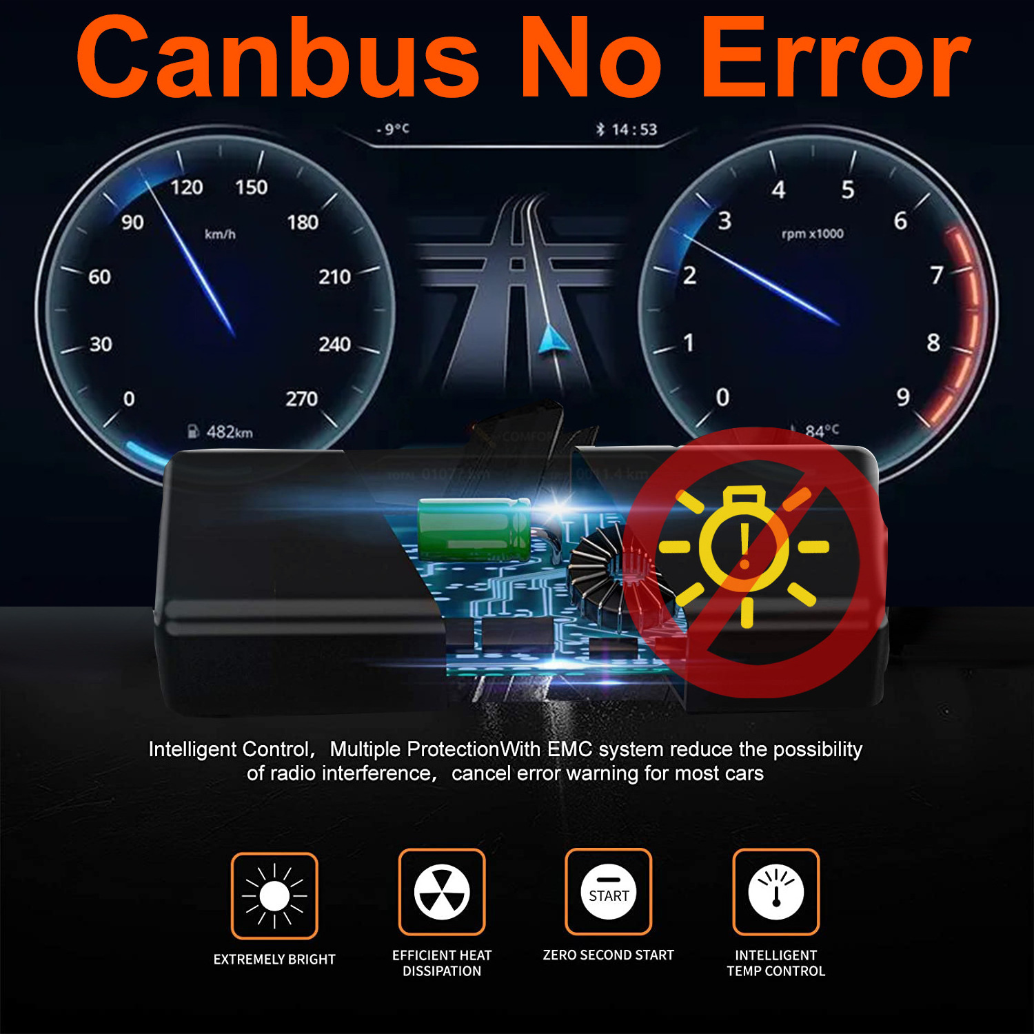 H7 Led Canbus Car Headlight Bulbs 240W 80000LM H4 Led Lamp H8 H9 H11 9005 9006 H1 9012 Hir2 LED 6000K 12V Fog Light