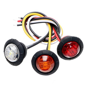 Truck Lighting System 24 volt Car Warning Truck Light Signal Trailer Parts Round Led Side Marker Light