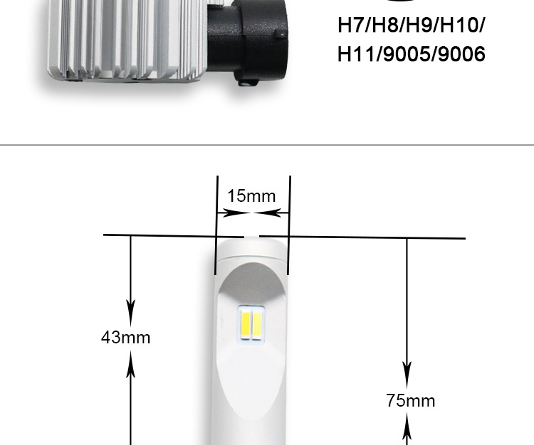 120w Auto Lamp 9005 9006 H7 H8 H9 H10 H11 Fog DRL Driving Light Universal Car Led Fog Light