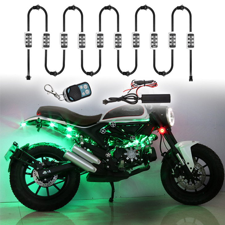 High Quality RGBW 5050 LED Wireless Remote Control Aurora Car Motorcycle Atmosphere Chassis Light Neon LED Rgb Rock Light