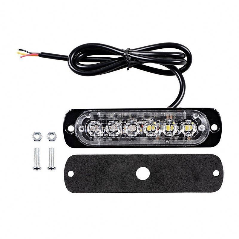 Super Bright Car FlashLight 6 Led Vehicle Truck Led Warning Light Automotive Strobe Side led Marker Light