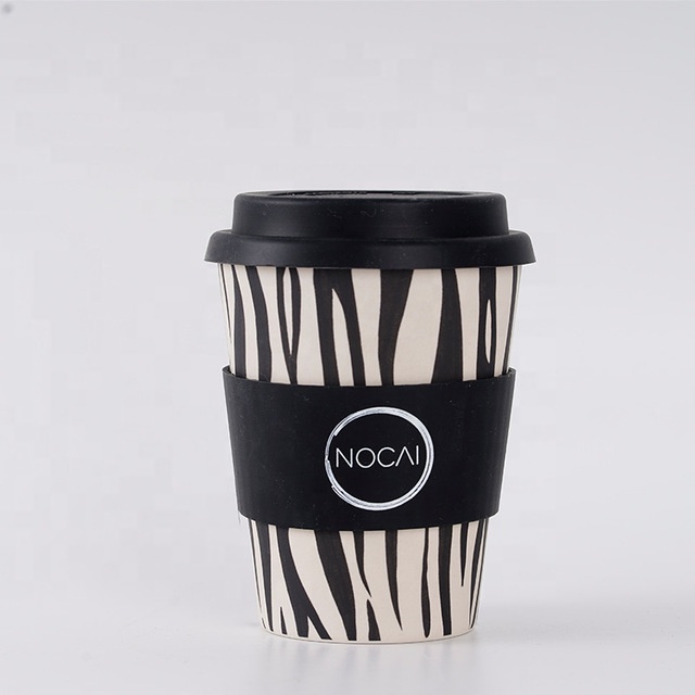 Eco Friendly Office Coffee Tea Cup  Bamboo Travel Coffee Mug with Custom Logo Lid