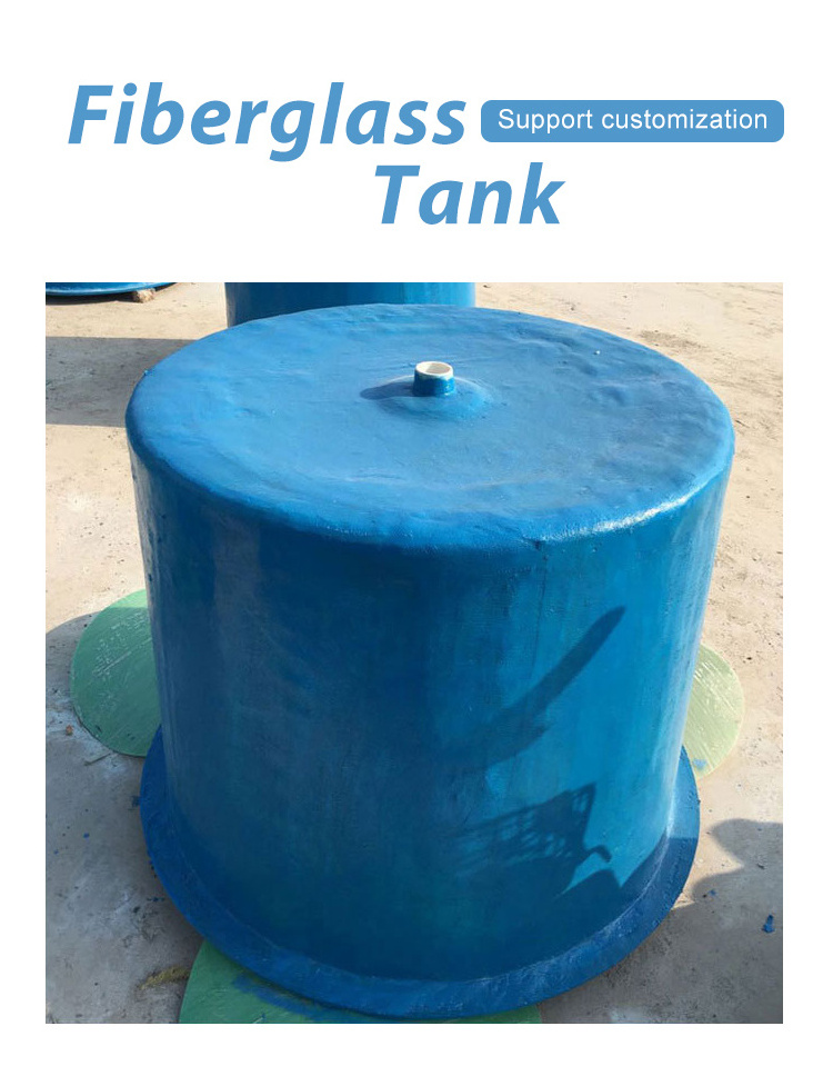 Frp Fiberglass Custom Size FRP Fish Tank Round Fiberglass Fish Tank Live Fish Transport Tanks