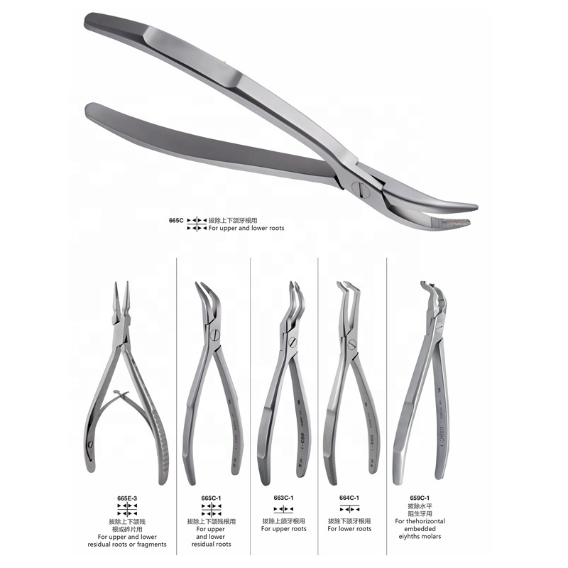 quality warranty dental instruments adult and children extraction forceps of dentist equipment from China