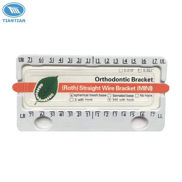 Tiantian Dental metal orthodontic brackets China dental equipments