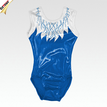 Latest Fahion Girls Customized Gymnastics Competition Leotards Design Manufacturer