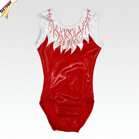 Latest Fahion Girls Customized Gymnastics Competition Leotards Design Manufacturer