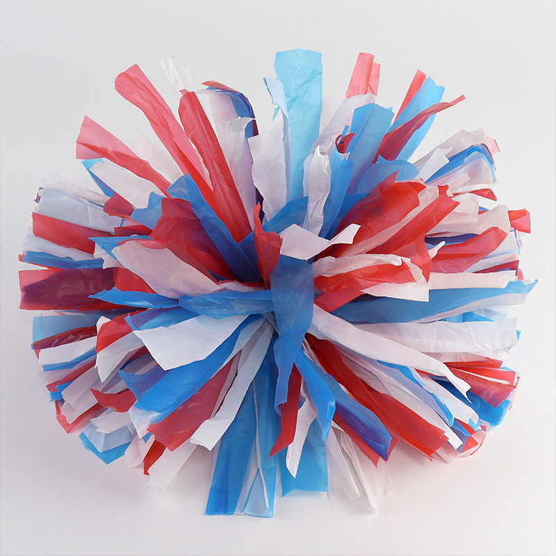 Wholesale  4/5/6 Inch  Dance Cheer  Hand Ring Cheerleading Pom Poms for Dance Party