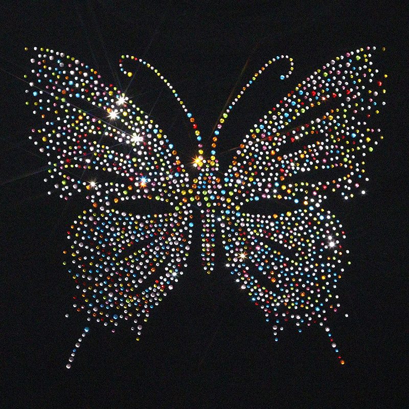 Custom Rhinestone Heat Transfer Ready Made Rhinestones Designs