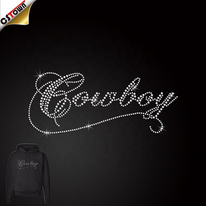 Custom Cowboys Rhinestone Heat Transfer For T-Shirts