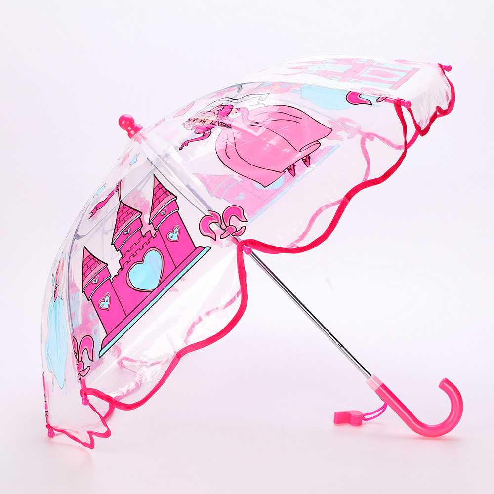 Hot Selling Classic Children Straight Umbrella Windproof Rain Foldable Umbrellas for Kids