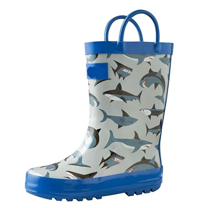 2023 Wholesale Kids Rubber Boots Waterproof with Handles Rain Boots for Children