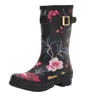 Hot Selling Waterproof Thick Wear Resistant Ladies Rubber Rain Boots Garden Boots Work Boots