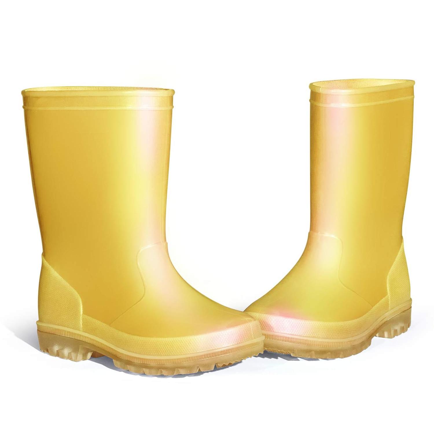 2023 fashion kids plastic waterproof pvc rubber rain boots for children