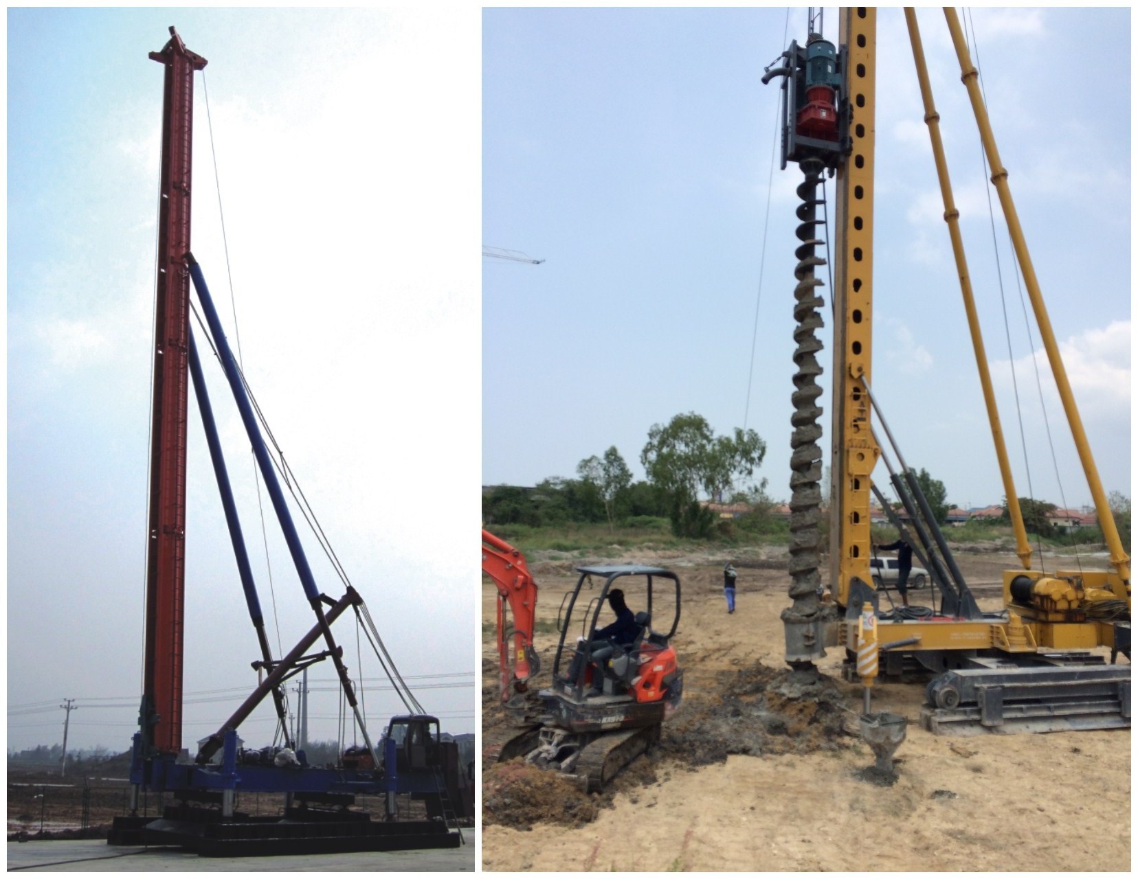 KLB34-1000 screw drilling rig for diameter 600mm to 1000mm