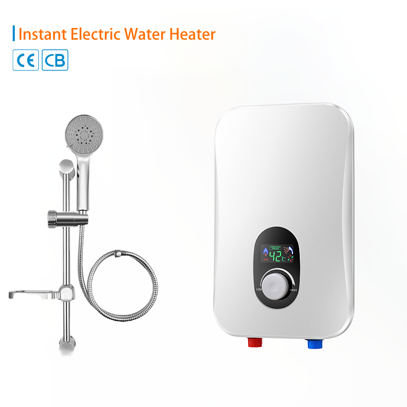 6KW 220V Kitchen Mini Electric Water Heater Tankless Under Sink Hot Water Heater Instant Thermostat