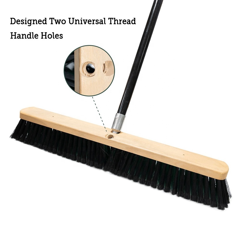 Reusable push head sweeping cleaning plastic broom head for floor cleaning