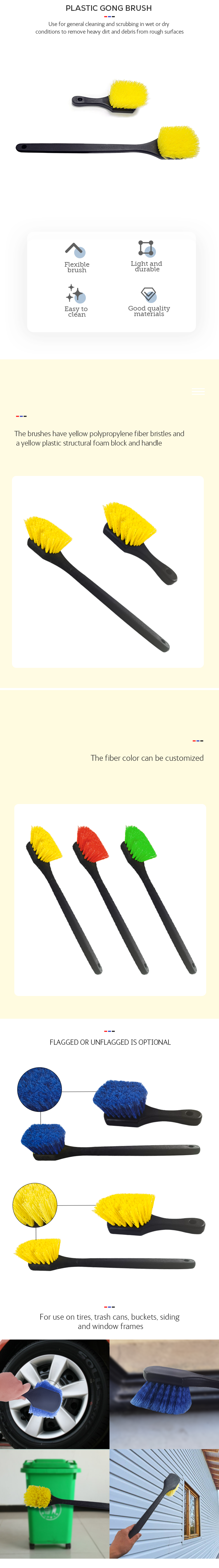 High Quality reusable premium quality short handle car rim tire wheel cleaning brush car tire trim cleaner brush