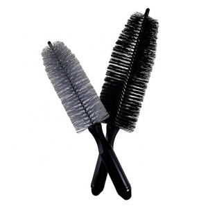 Cleaning Brush with Long Handle Great to Clean Dirty Tire 2 Car Wheel Rim Brush Kit