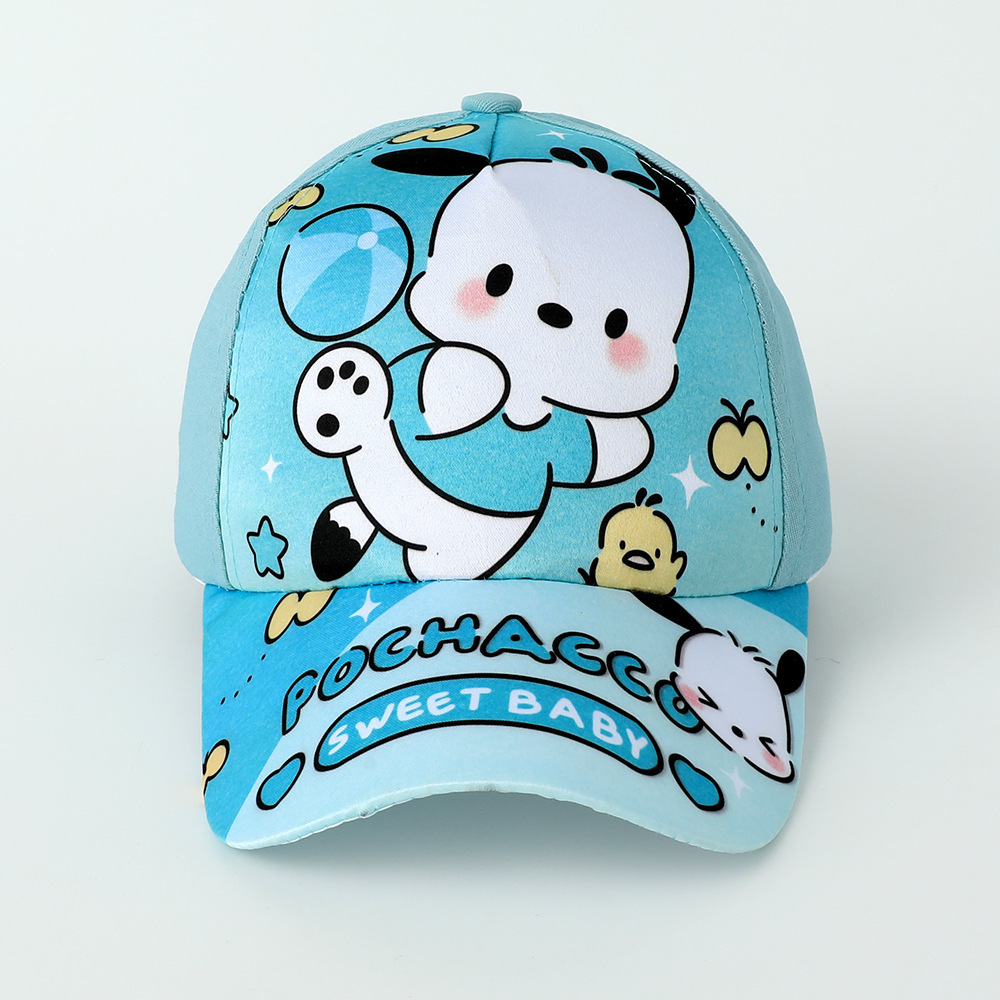 Wholesale Sanrio children's baseball caps cartoon anime Kulomi Cinnamon dog cat hats Children's outdoor school sun hats