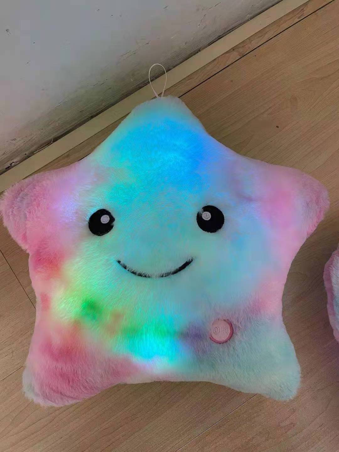 Birthday Star Pillow Plush Toys Cute Luminous Pillow Toy Led Light Glow in Dark Plush Pillow Doll kids Toys