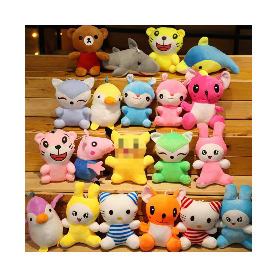 Cheap price 7 inch 17-20cm  skin vending Claw Machine Toys Crane Machine Stuffed Plush Toys Animal Plush dolls