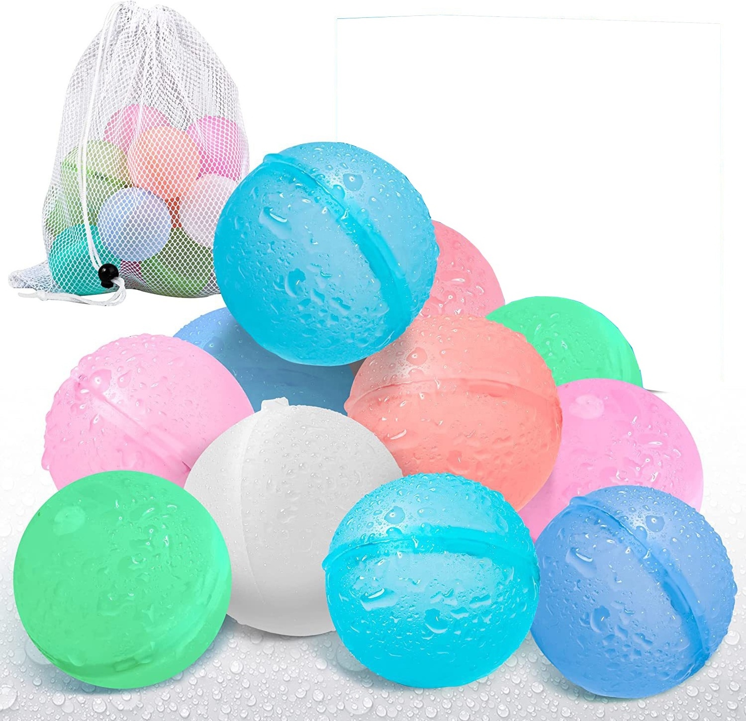 Summer  Pool  Beach Party Splash Ball Toy Water Bombs Quick Fill Refillable Reusable  Self Sealing Silicone Water Balloon Toy