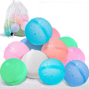 Summer  Pool  Beach Party Splash Ball Toy Water Bombs Quick Fill Refillable Reusable  Self Sealing Silicone Water Balloon Toy