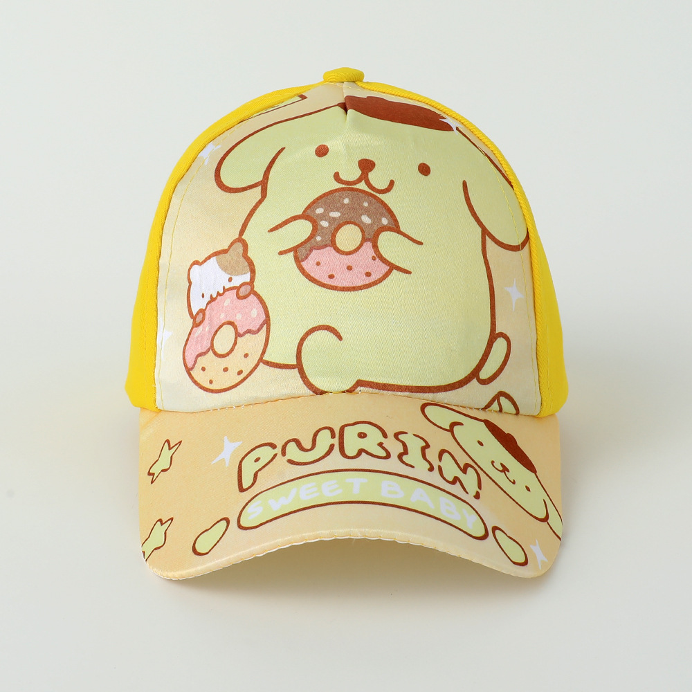 Wholesale Sanrio children's baseball caps cartoon anime Kulomi Cinnamon dog cat hats Children's outdoor school sun hats