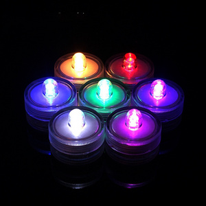 Waterproof Flameless LED Colorful Diving Light Fish Tank Bar Party Dinner Decoration Accessories Color Electronic Candle