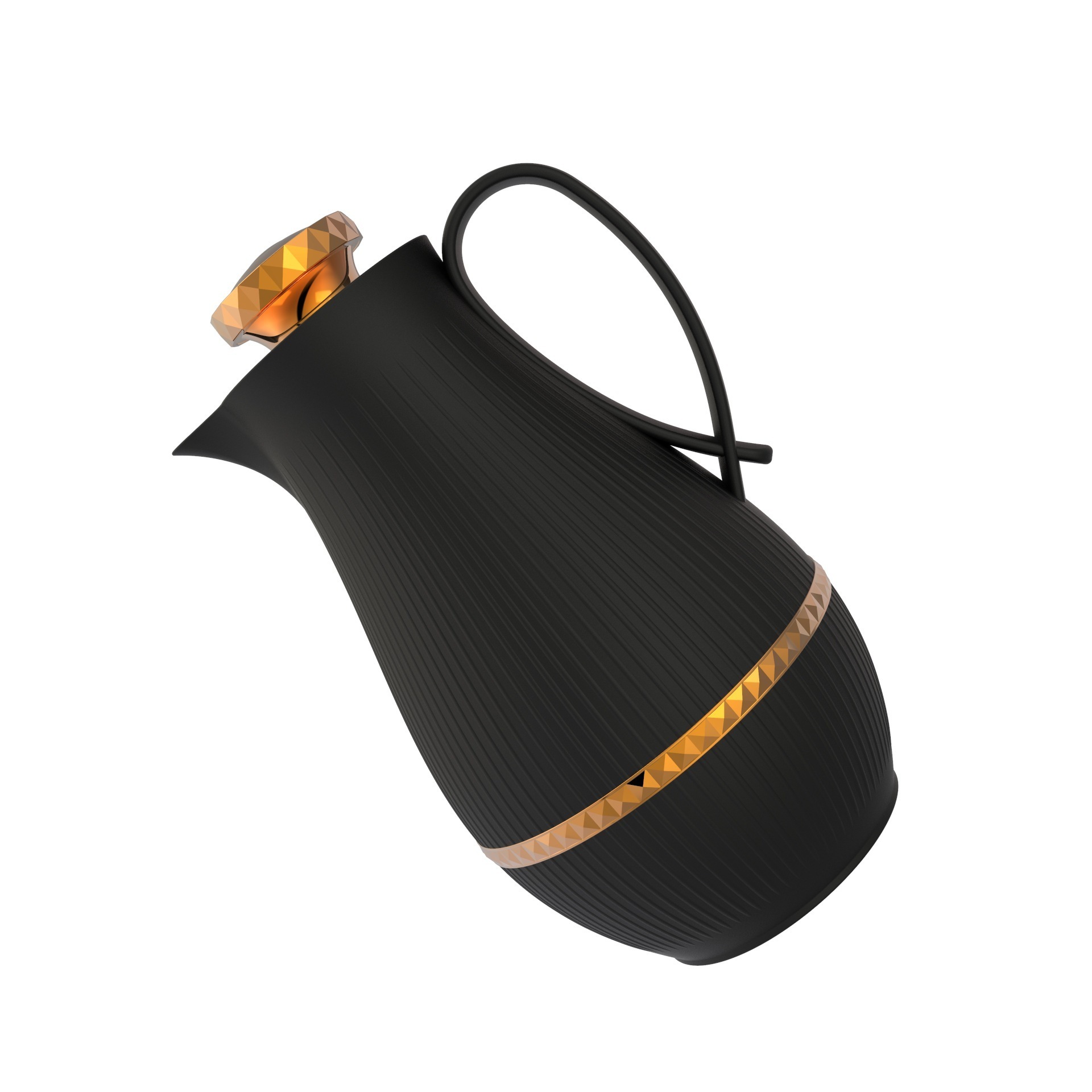 Custom Logo 1000ml Thermos Teapot Arabic Style Insulated Coffee Pot  Large Capacity Thermos Flask