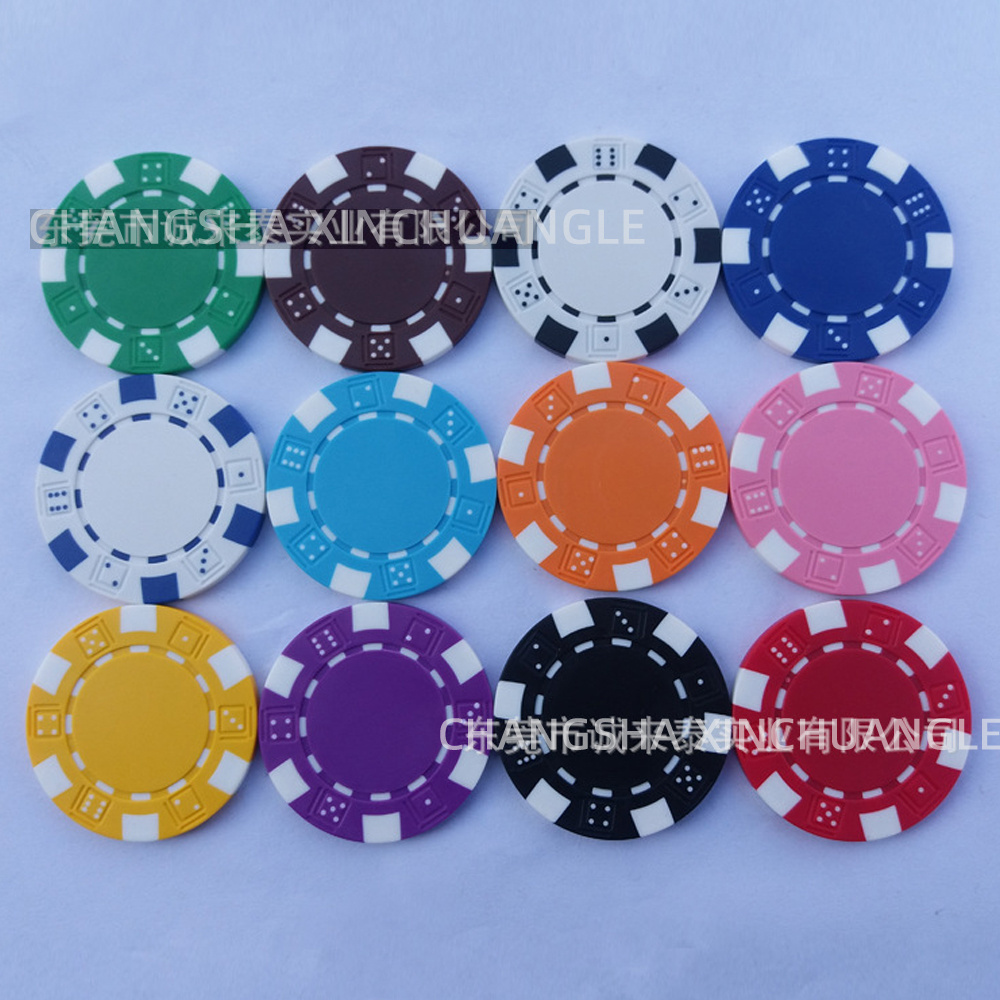 ABS Chips Color Non-denomination Poker Chip Small Six-point Poker Chips Set Board Game