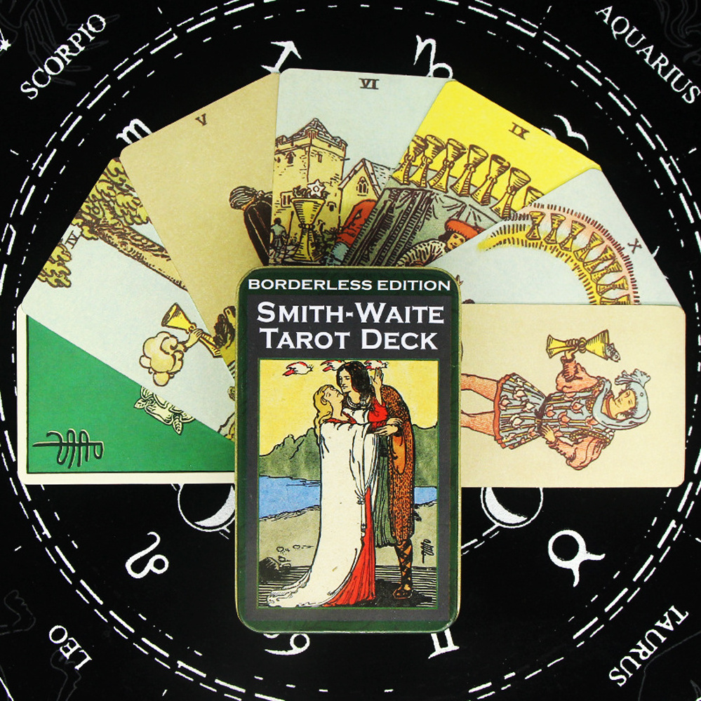 Gold Foil Customize Tarot Cards Print Colorful Plastic Tarot Cards Wholesale