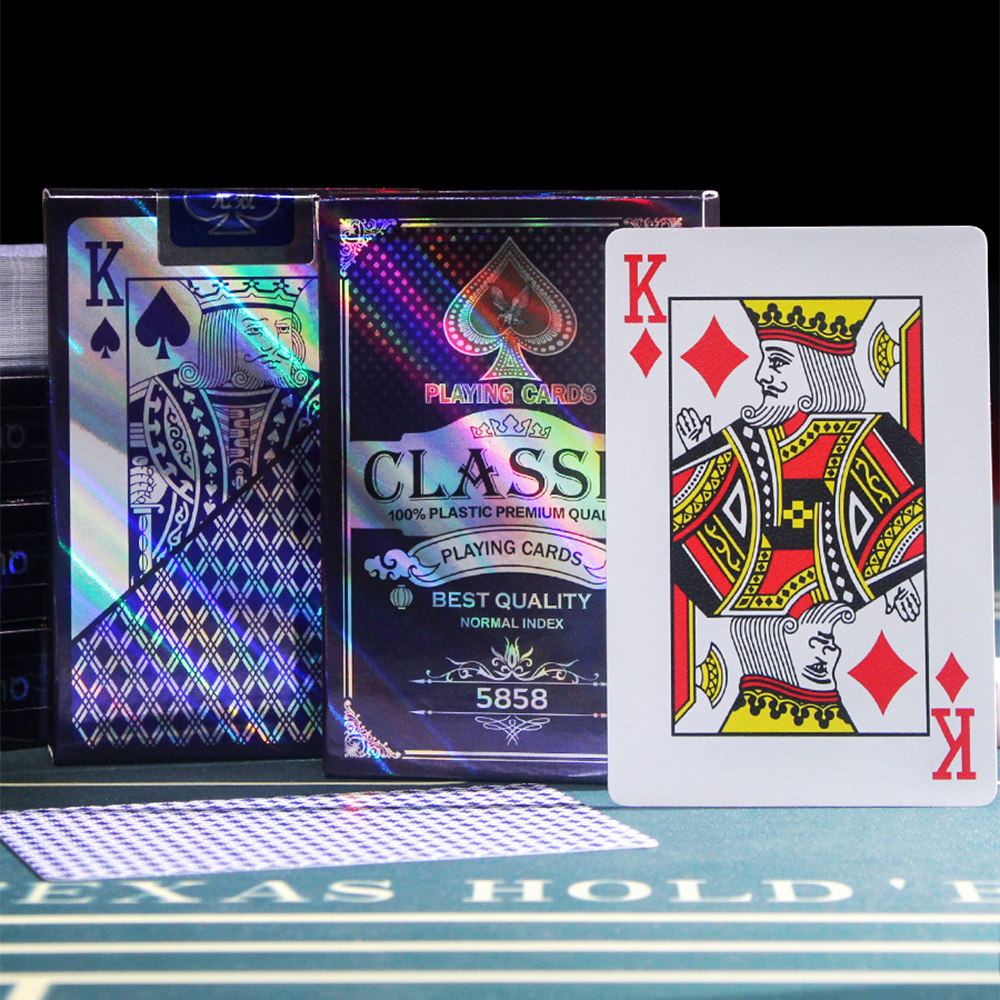 Wholesale Spot 57*87 Playing Cards Waterproof Plastic Playing Cards Double-Sided Frosted Custom Playing Cards