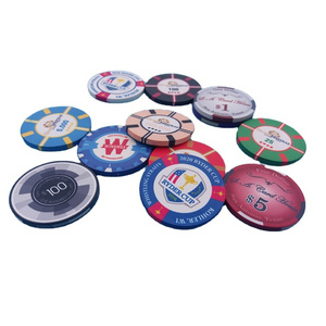 Ceramic Poker Chip 39mm Round Game High Quality Poker Chips Set Board Game