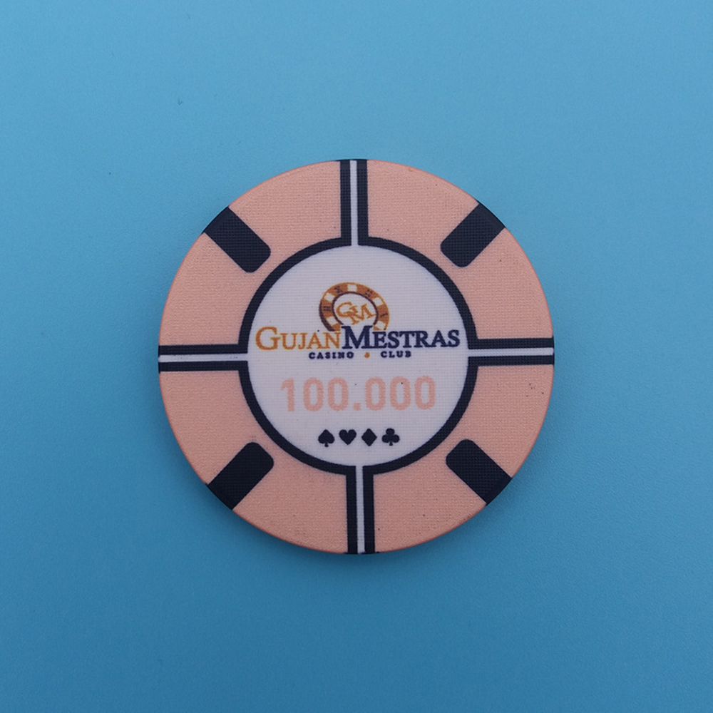 Ceramic Poker Chip 39mm Round Game High Quality Poker Chips Set Board Game