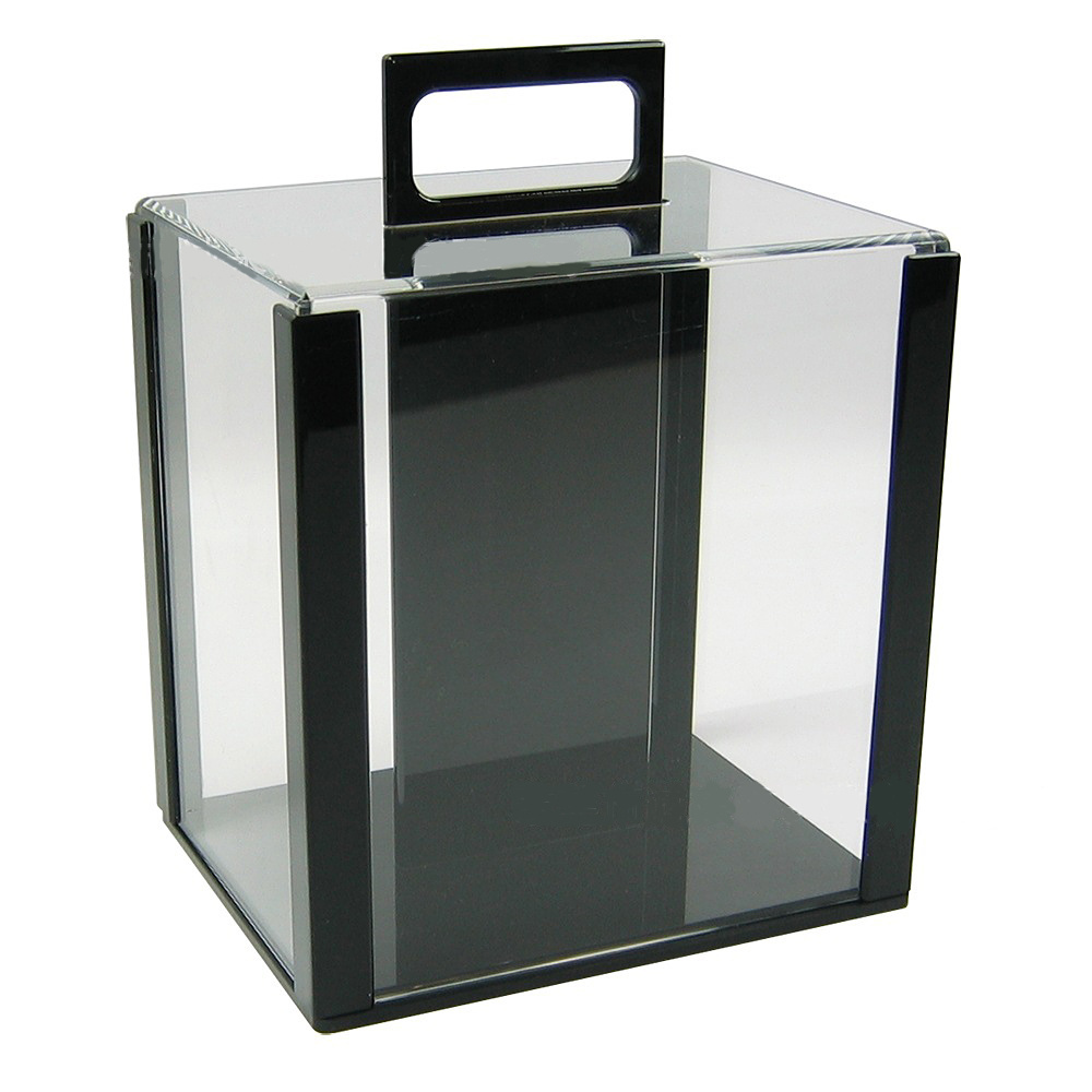 High Quality Acrylic 1000 Chip Suitcase Square Chip Storage Box Transparent Comes With 10 Trays