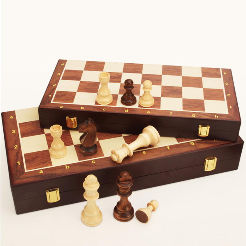 Solid Wooden Chess Magnetic Chess Set Luxury High-end Gift Chess Games Hot Sale Folding Unisex 8 Sets/14 Sets Colorful Package