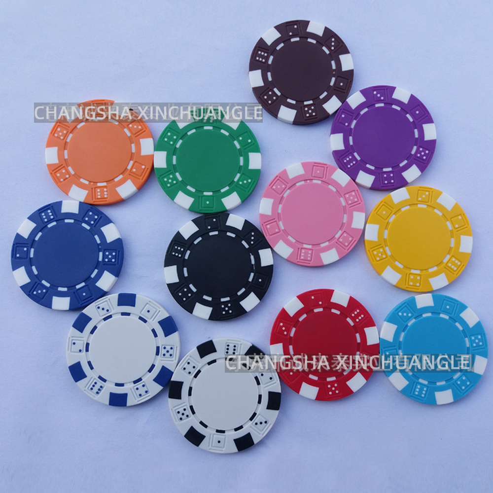 ABS Chips Color Non-denomination Poker Chip Small Six-point Poker Chips Set Board Game