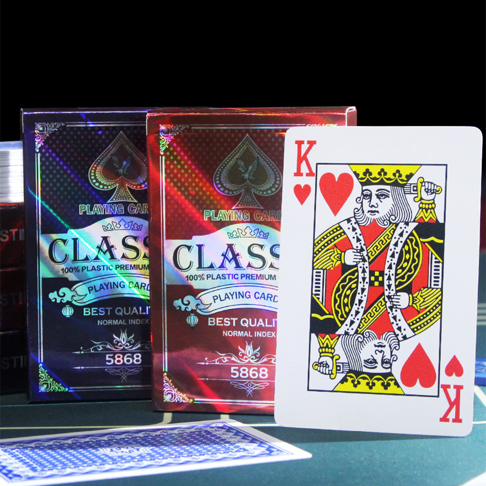 Wholesale Spot 57*87 Playing Cards Waterproof Plastic Playing Cards Double-Sided Frosted Custom Playing Cards