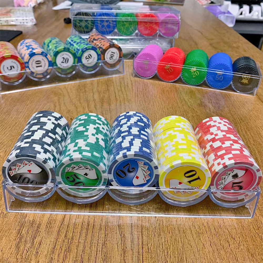 High Quality 4MM Mahjong Chips Multicolor Poker Chips Casino Poker Chips Set