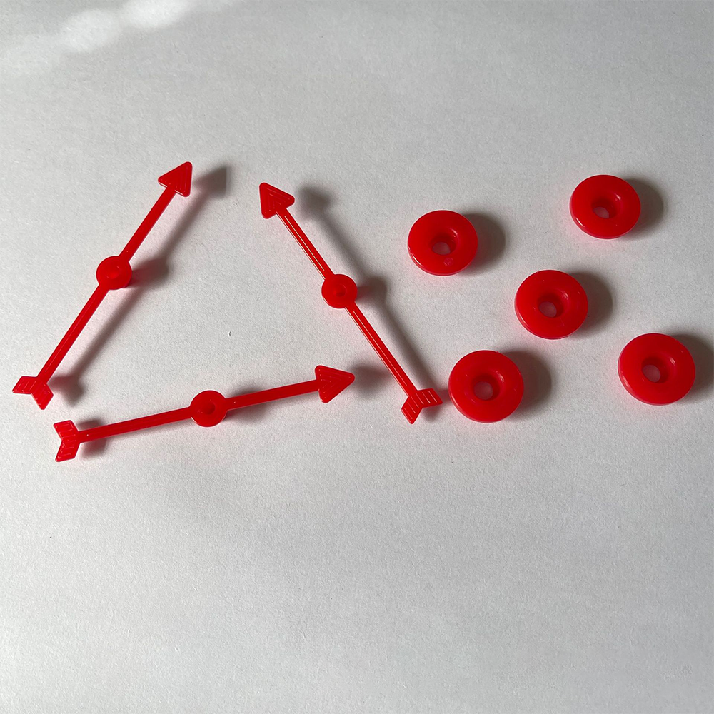 Großer Pfeilspinner Mit Saugnapf – 30 Cm, Für Unterricht, Brettspiele & Aktivitäten, Schwarz
